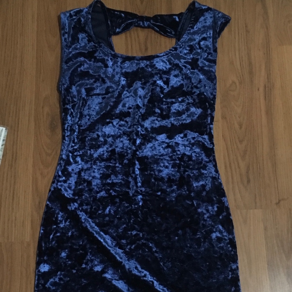 B3 Forever 21 Velvet Blue Dress